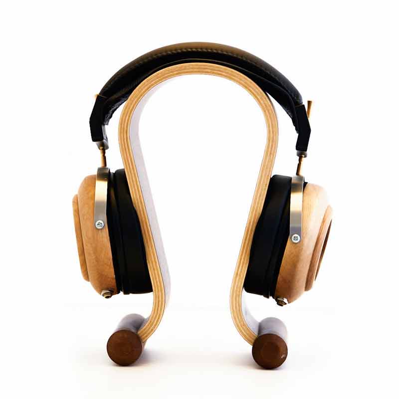 Barista a open-back headphone, made in sweet cherry wood, from the 1977 Audio Artisanal brand