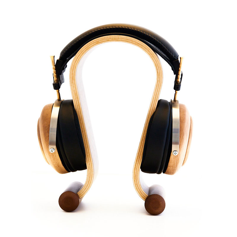 Barista a open-back headphone, made in sweet cherry wood, from the 1977 Audio Artisanal brand
